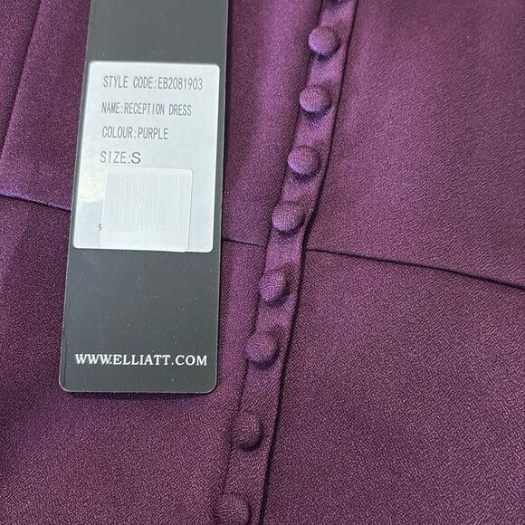Elliatt Reception Strapless Ruffle Midi Dress in Purple NWT Size S $170 - Picture 5 of 6